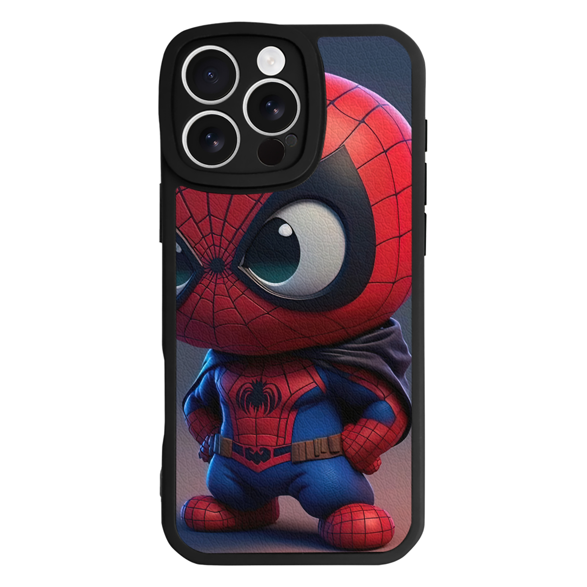 Spider Man スパイダーマン 【iPhone 16シリーズ対応】シリコンスマホケース（レザー調） 材質：シリコン